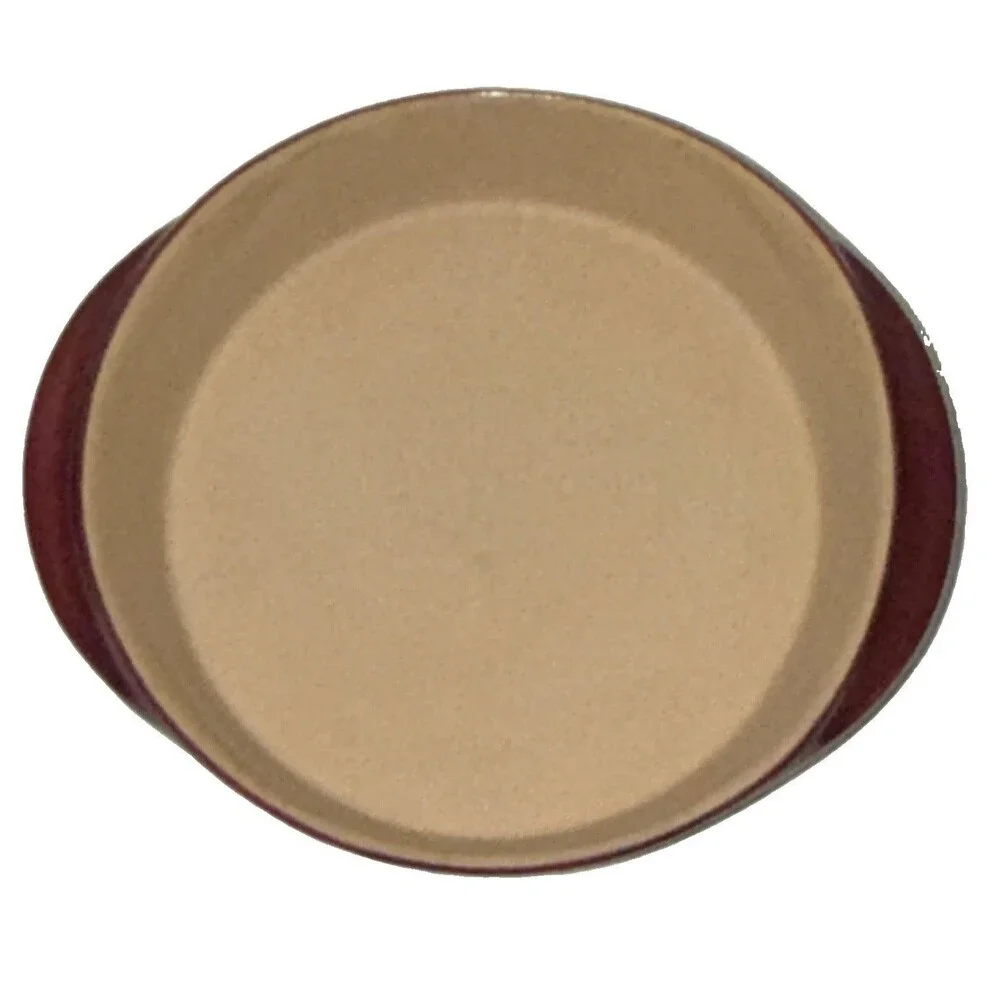 Pampered Chef Family Heritage Stoneware 9in 2.4 qt Oven Freezer Microwave Safe.